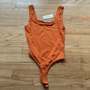 Mi Ami Orange Bodysuit